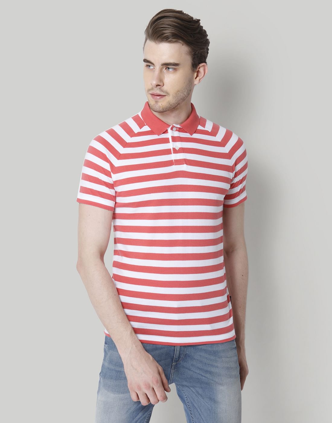 striped polo t shirt