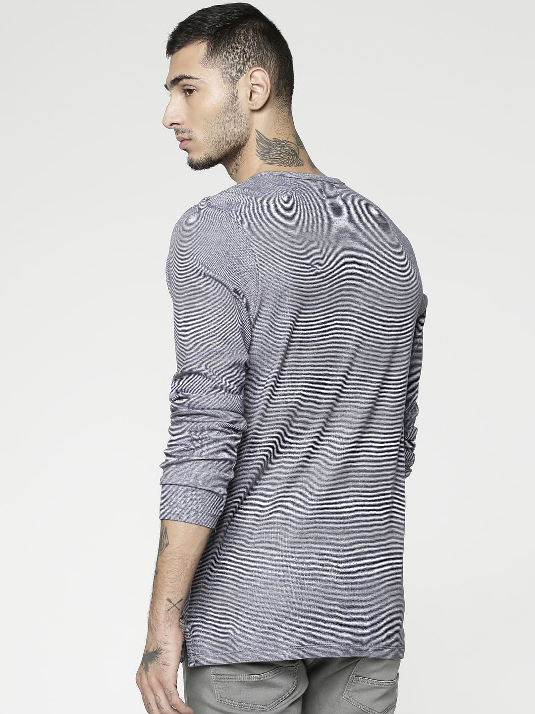 muscle fit henley