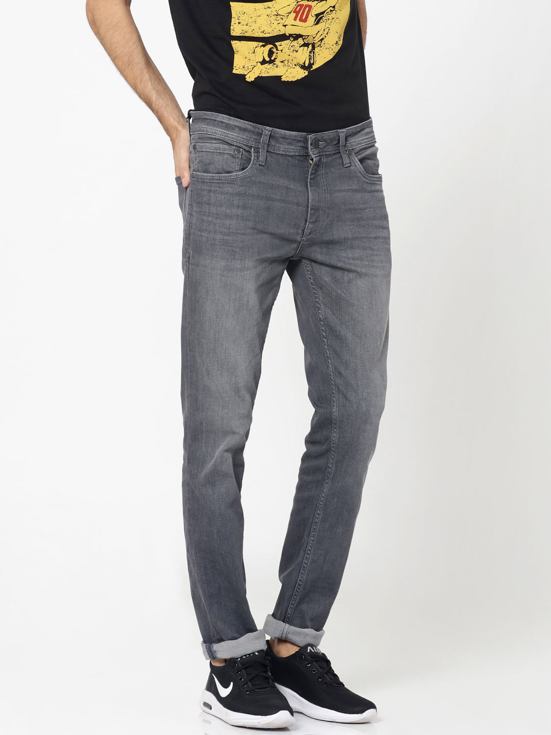 jack n jones grey jeans