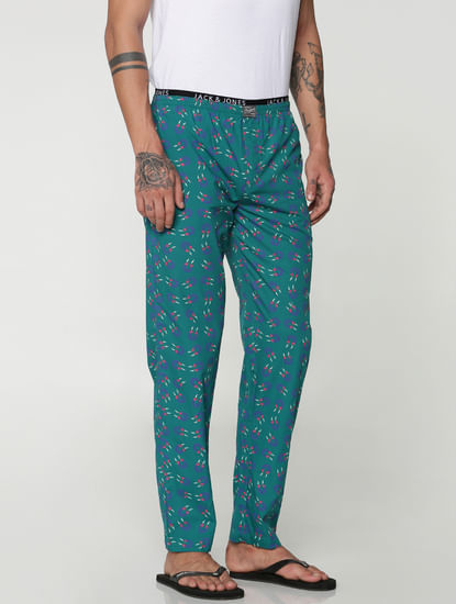 Green All Over Magnet Print Pyjama