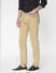 Brown Low Rise Over Dyed Slim Fit Pants_52274+2