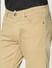 Brown Low Rise Over Dyed Slim Fit Pants_52274+5
