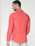 Red Slim Fit Full Sleeves Shirt_51975+4