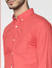 Red Slim Fit Full Sleeves Shirt_51975+5
