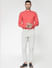 Red Slim Fit Full Sleeves Shirt_51975+7