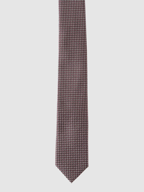 Purple Printed Tie
