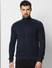Navy Blue Zip Up Sweatshirt_52499+1
