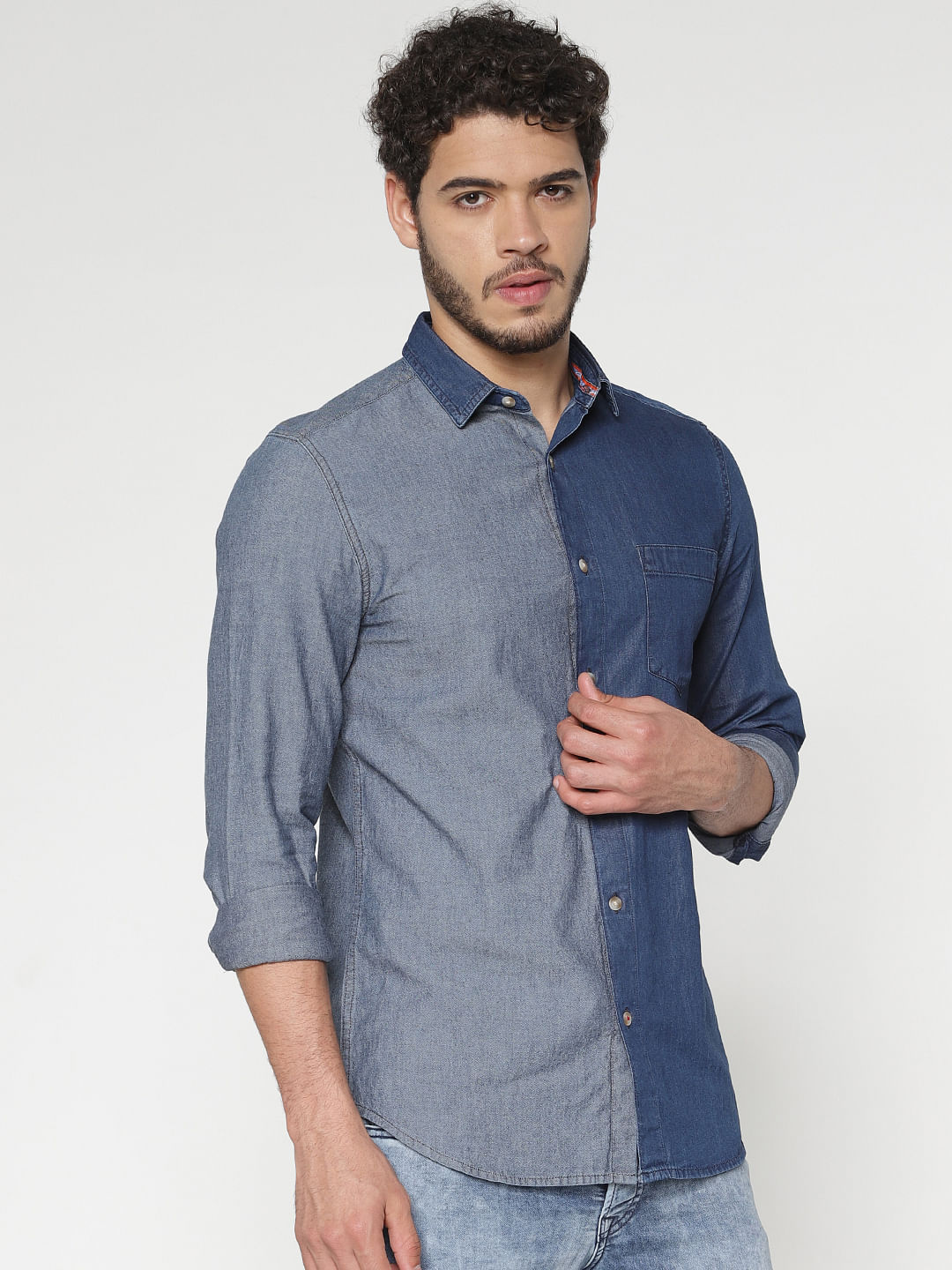 denim colour shirt