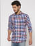 Blue Checks Slim Fit Full Sleeves Shirt_52132+2