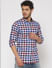 Blue Checks Slim Fit Full Sleeves Shirt_52132+3