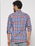 Blue Checks Slim Fit Full Sleeves Shirt_52132+4