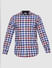 Blue Checks Slim Fit Full Sleeves Shirt_52132+6