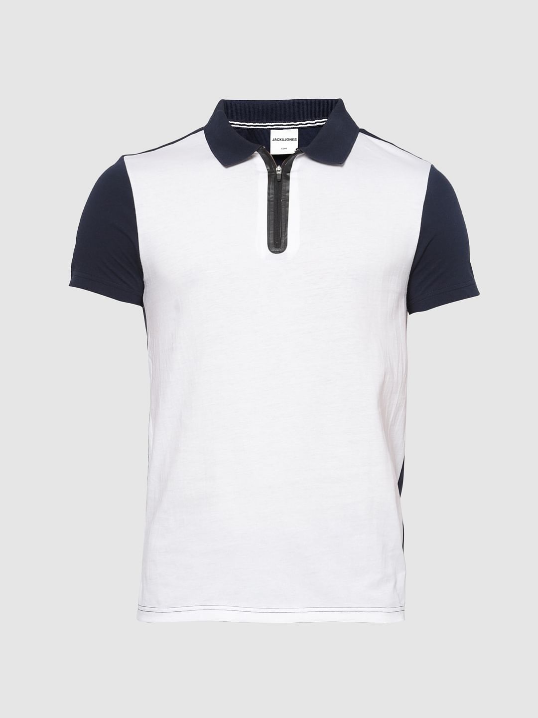 white polo t shirt collar