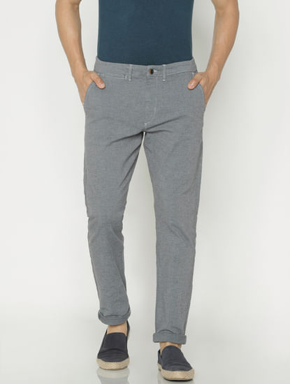 Grey Slim Fit Pants