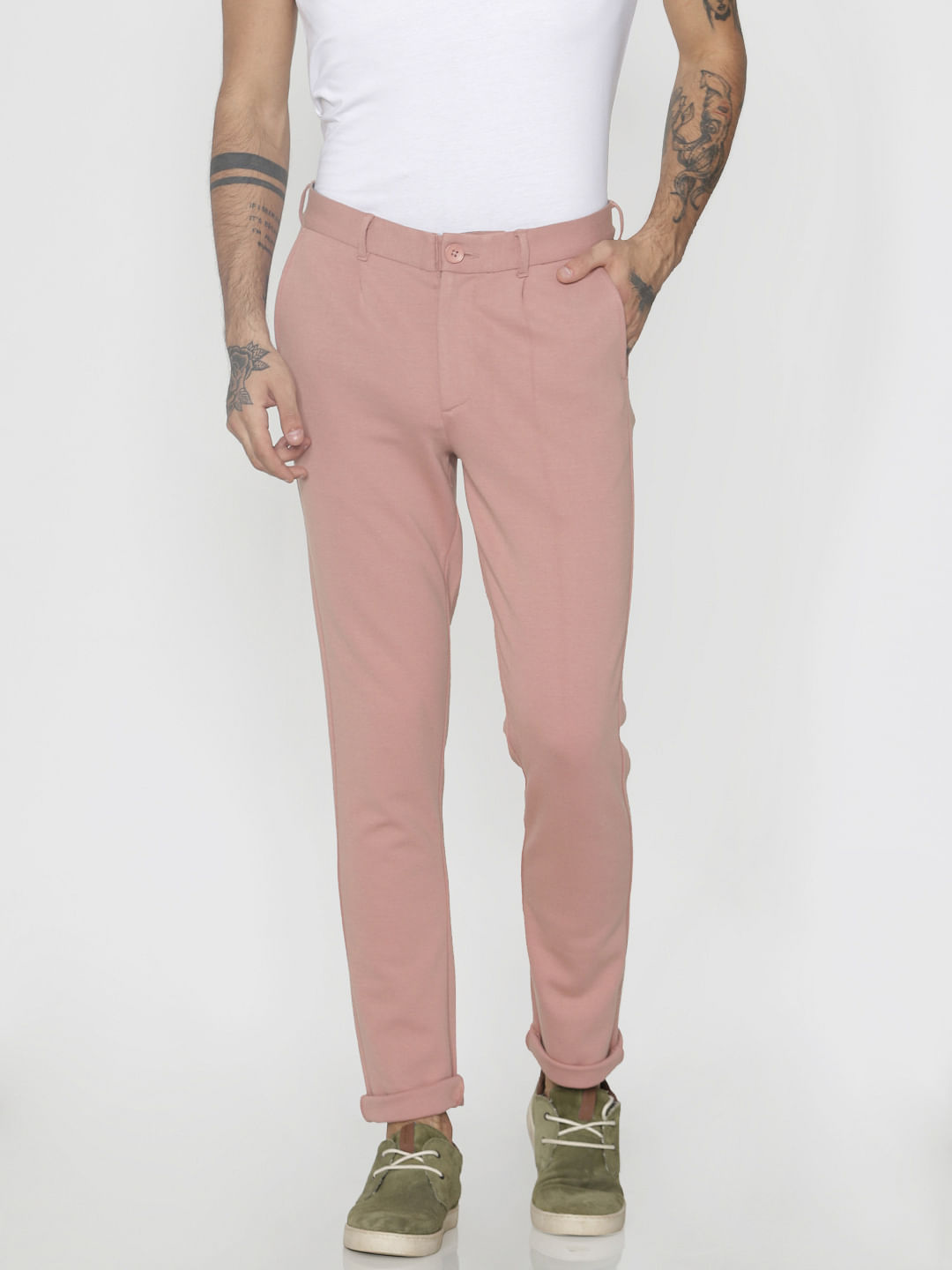 pink skinny jeans mens