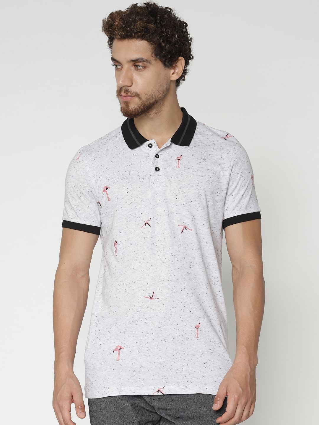 polo t shirts for men white