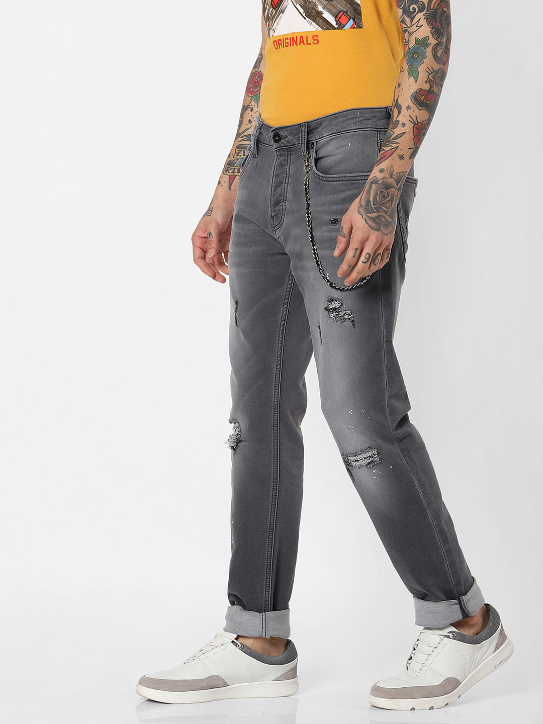 jack and jones indigo knit jeans