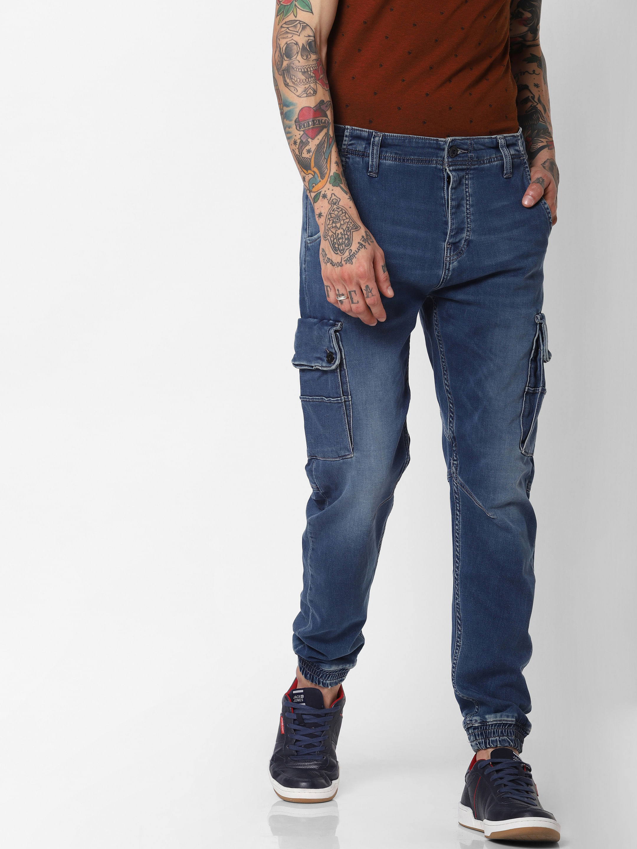 indigo knit jeans jack and jones