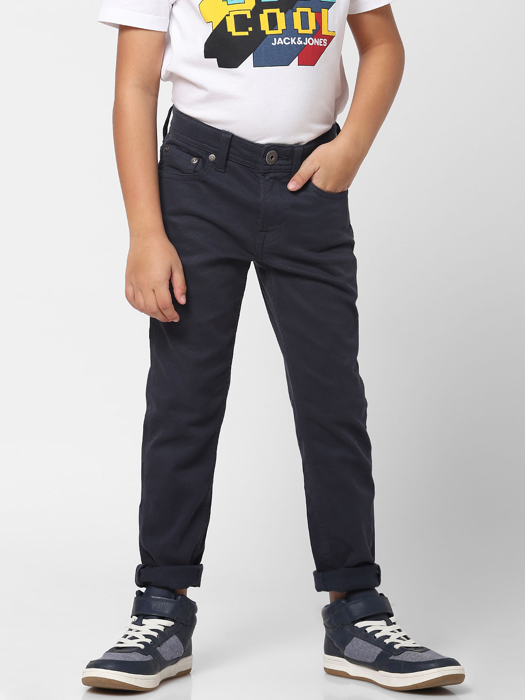 Buy ADBUCKS Boys Navy Blue Solid 100 Percent Cotton Cargo Pant Online at  Best Prices in India  JioMart