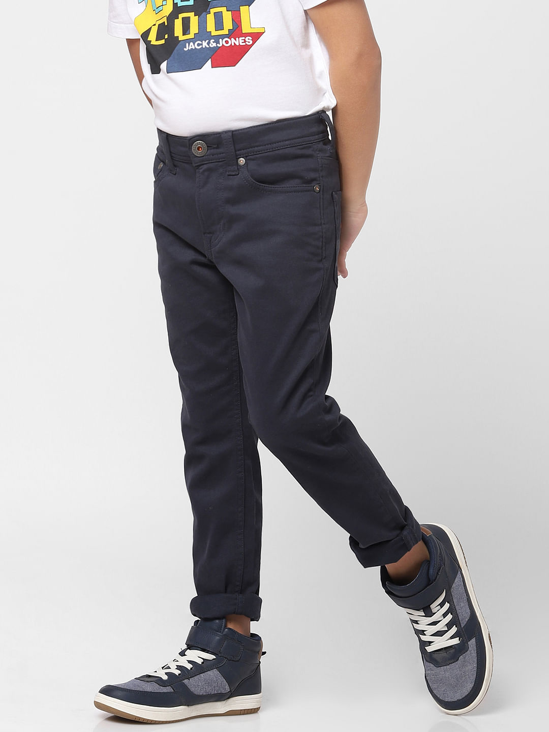 Amazon.com: ASKjunior Boys Jeans 2023 Boys' Jeans Cool Casual Navy Blue  Fashionable Pants Elastic Waist Sizes 3-14 Year Denim Fabric, Korean Style  (4-XS, Navy Blue): Clothing, Shoes & Jewelry