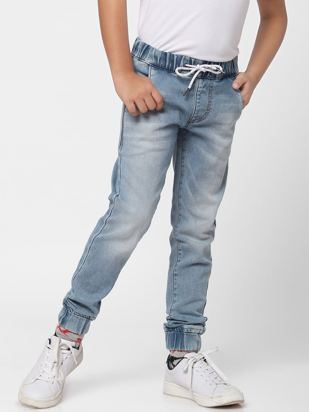 Jack & Jones Garçon Vêtements Pantalons & Jeans Jeans Slim Boys Glenn Original Akm 055 Jean Slim Men White 