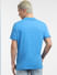 Blue Logo Print Polo T-shirt_404262+4
