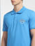 Blue Logo Print Polo T-shirt_404262+5