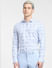 Blue Printed Full Sleeves Shirt_404274+2