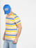 Yellow Striped Crew Neck T-shirt_404288+1