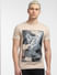 Brown Graphic Print Crew Neck T-shirt_404292+2