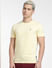 Yellow Crew Neck T-shirt_404294+2