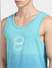 Blue Logo Print Vest T-shirt_404295+5