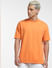 Orange Crew Neck T-shirt_404296+2