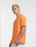 Orange Crew Neck T-shirt_404296+3