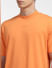 Orange Crew Neck T-shirt_404296+5