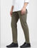 Green Mid Rise Regular Fit Pants_404303+3