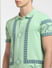 White Green Polo Neck T-shirt_404306+5