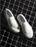 White Melange Slip-On Sneakers_412371+1
