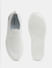 White Melange Slip-On Sneakers_412371+5