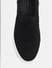 Black Melange Slip-On Sneakers_412372+7