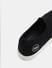 Black Melange Slip-On Sneakers_412372+8