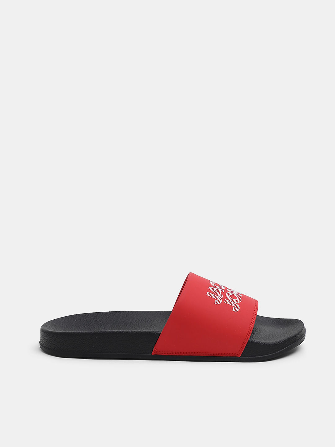 Red sliders mens hot sale