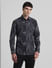 Black Printed Full Sleeves Shirt_412409+2