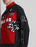 Black Applique Patchwork Racer Jacket_412410+6