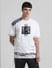 UNMATCHED by JACK&JONES White Patchwork Detail T-shirt_412396+2