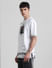 UNMATCHED by JACK&JONES White Patchwork Detail T-shirt_412396+3