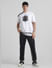 UNMATCHED by JACK&JONES White Patchwork Detail T-shirt_412396+7