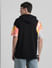 UNMATCHED by JACK&JONES Black Oversized Hooded T-shirt_412397+4
