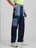 UNMATCHED by JACK&JONES Blue Colourblocked Carpenter Anti Fit Jeans_412406+3