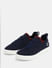 Navy Blue Knit Sneakers_412673+6